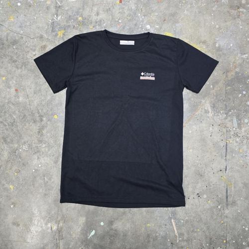 CAMISETA TALLA S - RF - COD71 - ESTAMPADO PEQUEÑO COLORES/IZQUIERDO - BASIC TSHIRT - NEGRO
