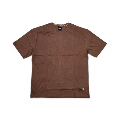 CAMISETA TALLA L - OV - COD147 - NEX - BASIC OVERS WORLD -  CAFÉ