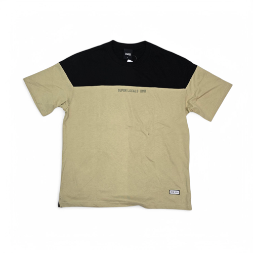 CAMISETA TALLA L - OV - COD147 - BASE - BASIC BOX F - NEGRO/ CAKI