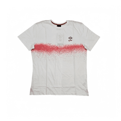 CAMISETA TALLA L - RF - COD147 - GOTA - URBAN INF - BLANCO/RJ DEGRADE