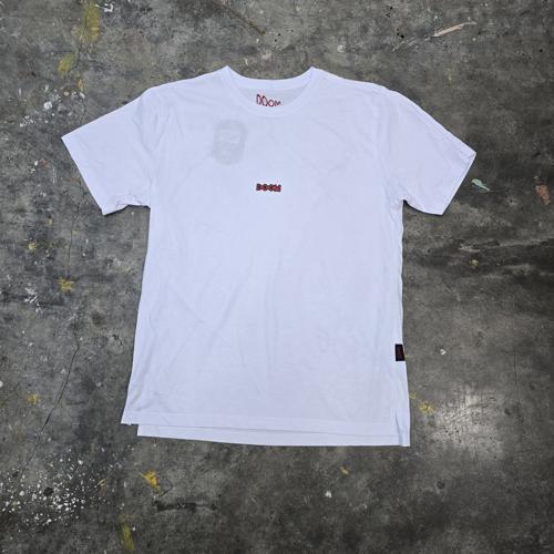CAMISETA TALLA M - OV - COD122 - LETRAS PEQUEÑAS 3D - OVERSIZE BASIC TSHIRT - BLANCO