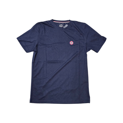 CAMISETA TALLA L - RF - COD148 - H - BASIC - AZUL MARINO