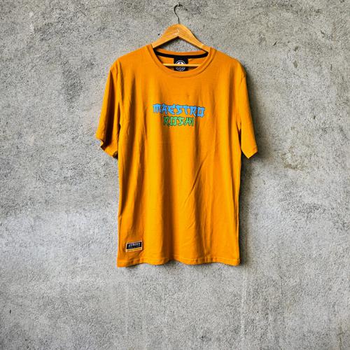 CAMISETA TALLA STD - M/L - UB - COD1 - STREET - OVERSIZE STYLE / ART KAMEHAMEHA - MOSTAZA
