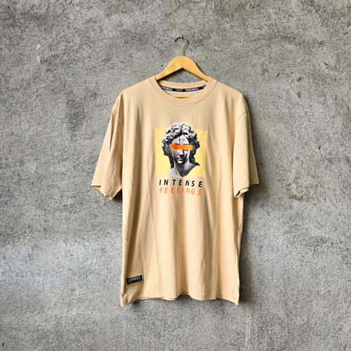 CAMISETA TALLA STD - M/L - UB - COD1 - STREET - OVERSIZE STYLE / INTENSE - BEIGE