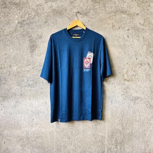 CAMISETA TALLA M - UB - COD1 - BLOOD SPIRIT COMPANY - OVERSIZE STYLE /REVOLT AGAINST - VERDE TURQUESA