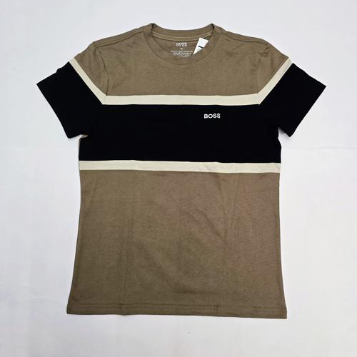 CAMISETA TALLA 2XL - RF - COD107 - BASIC - STYLE BASIC T-SHIRT -CAKI/NEGRO