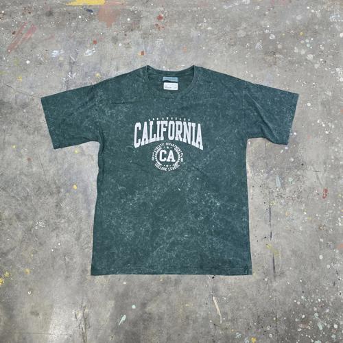 CAMISETA TALLA STD - RF - COD114 - ESTAMPADO 3D - BASIC TSHIRT - VERDE (ACID WASH)