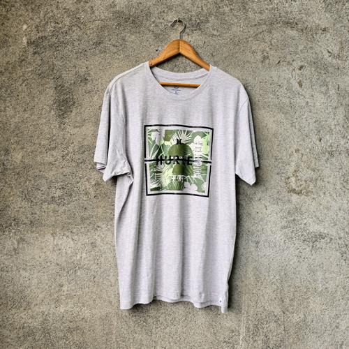 CAMISETA TALLA XL - RF - COD12 - GNL BASIC GRIS/VERDE/NEGRO
