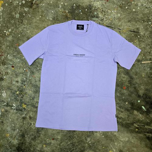 CAMISETA TALLA L - COD11 - OVERZISE BASIC - LETRAS 3D ADELANTE CENTRO -  LILA/ROSA PURPURA