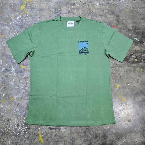 CAMISETA TALLA XL - OV - COD11 - URBAN BASIC STYLE - T-SHIRT OVERSIZE -  REF #2 (EXPLORER)VERDE OLIVO (V. PALTA)