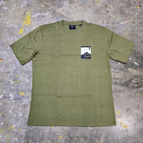 CAMISETA TALLA L - OV - COD11 - URBAN BASIC STYLE - T-SHIRT OVERSIZE -  REF #2 (EXPLORER)VERDE MILITAR CLARO (TEA LEAF)