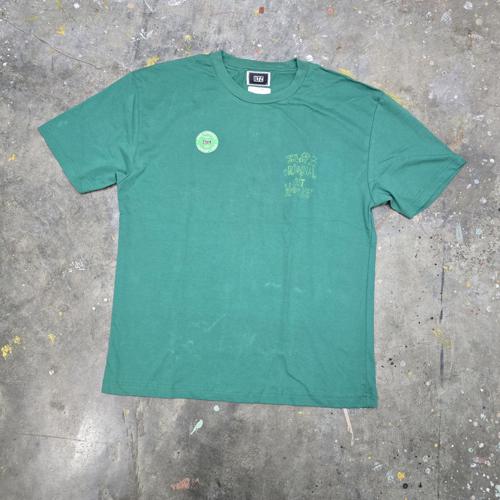 CAMISETA TALLA L - RF - COD13 - ESTAMPADO IZQUIERDO - BASIC TSHIRT - VERDE