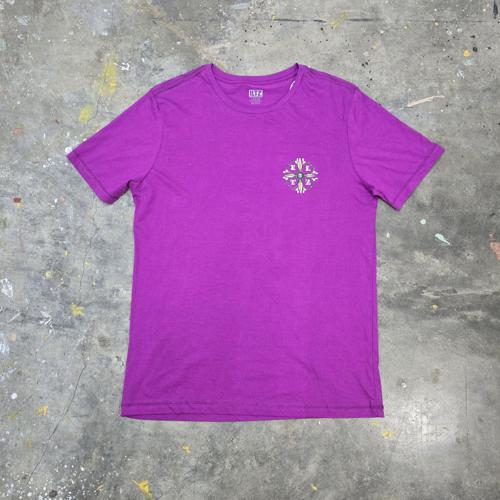 CAMISETA TALLA L - OV - COD13 - FLOR - OVERSIZE BASIC TSHIRT - MORADO
