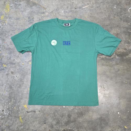 CAMISETA TALLA L - OV - COD13 - LETRAS BORDADAS - OVERSIZE BASIC TSHIRT - VERDE