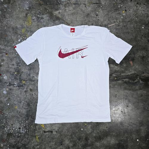 CAMISETA TALLA 3XL - RF - COD18 - LETRAS NEGRAS Y VISTO - BASIC TSHIRT - BLANCO