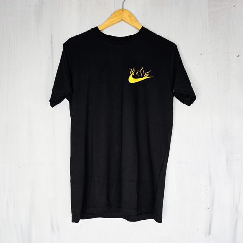 CAMISETA TALLA M - RF - COD18 - REGULAR BASIC FIT - NEGRO