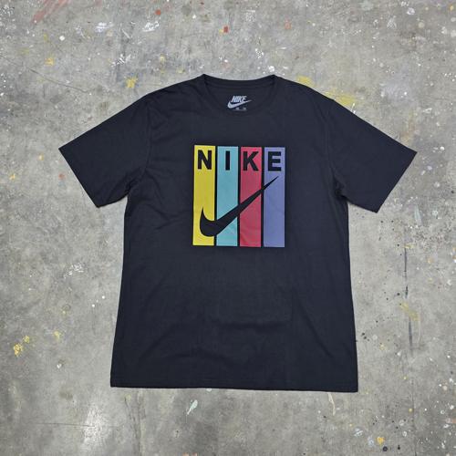 CAMISETA TALLA L - RF - COD18 - ESTAMPADO - BASIC TSHIRT - NEGRO