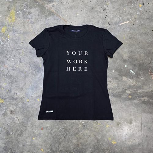 CAMISETA TALLA L - RF - COD25 - BASIC - REPUBLIQ - NEGRO/BLANCO