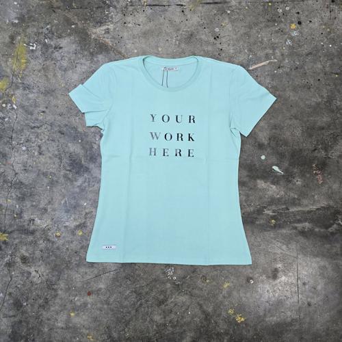 CAMISETA TALLA 2XL - RF - COD25 - BASIC - REPUBLIQ - VERDE MENTA /NG