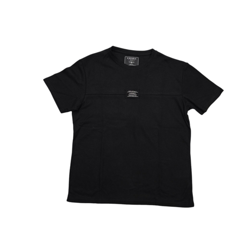 CAMISETA TALLA M - UB - COD25 - REG. FIT /H02 - TEXTURE BASIC - 2 - NEGRO