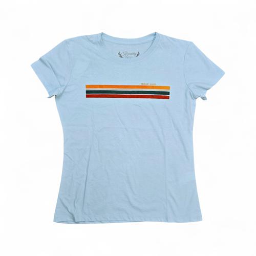 CAMISETA TALLA 2XL - RF - COD25 - BASIC - COTTON FIT - CELESTE