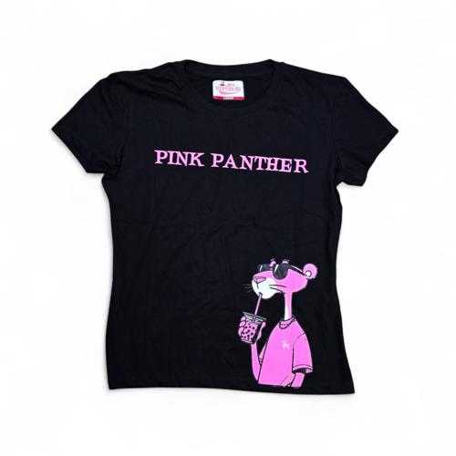 CAMISETA TALLA 2XL - RF - COD25 - BASIC - COTTON FIT - NEGRO/ROSADO
