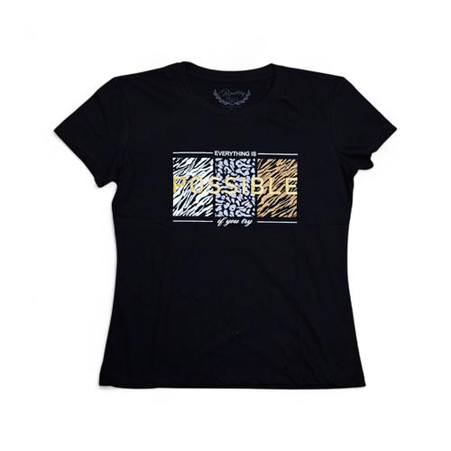CAMISETA TALLA 2XL - RF - COD25 - BASIC - COTTON FIT - NEGRO/GRIS