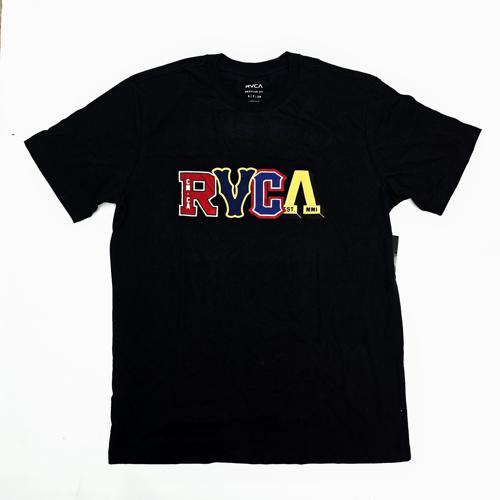 CAMISETA TALLA M - RF - COD26 - LETTERMAN - STYLE BASIC T-SHIRT -NEGRO/AMARILLO/AZUL/ROJO