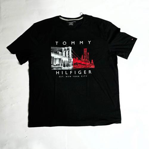 CAMISETA TALLA 2XL - COD30 - NEGRA/GRAFICO DE TREN ROJO/ GRIS