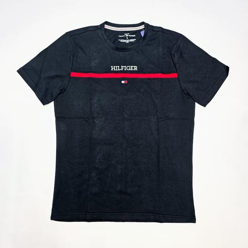 CAMISETA TALLA M - RF - COD30 - BASIC - STYLE BASIC T-SHIRT -AZUL MARINO/ROJO