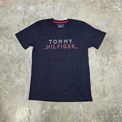 CAMISETA TALLA M - RF - COD30 - LETRAS GRANDES - BASIC TSHIRT - AZUL MARINO
