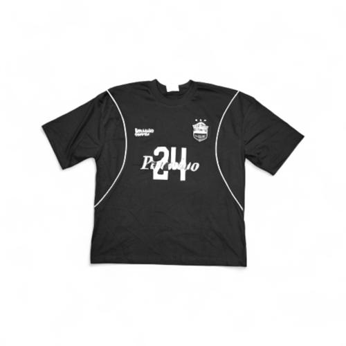 CAMISETA TALLA L - UB - COD166 - URBAN OVERSIZE - BASIC - NEGRO/GRIS/BL