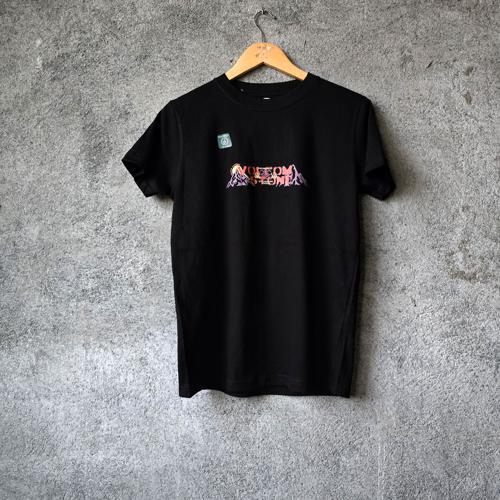 CAMISETA TALLA L - COD34 - NEGRA / STONE MONTAÑA CENTRO MORADO