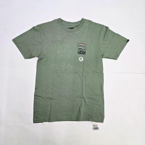 CAMISETA TALLA S - RF - COD33 - MICRO TRAILS - STYLE BASIC T-SHIRT -VERDE MENTA/AZUL MARINO