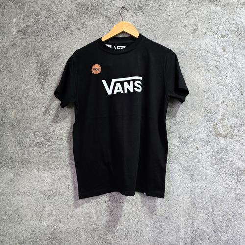 CAMISETA TALLA M - COD33 - NEGRA / LETRAS PEQUEÑAS BLANCAS
