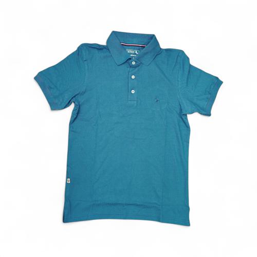 CAMISETA CON CUELLO TALLA XL - RF - COD4 - BASIC TONE - VERDE TURQUESA