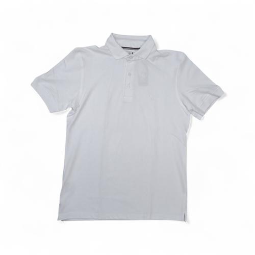 CAMISETA CON CUELLO TALLA S - RF - COD4 - BASIC TONE - BLANCO