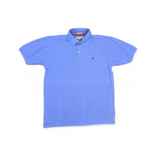 CAMISETA CON CUELLO TALLA L - TC - COD4 - BASIC TONE - CELESTE CLARO