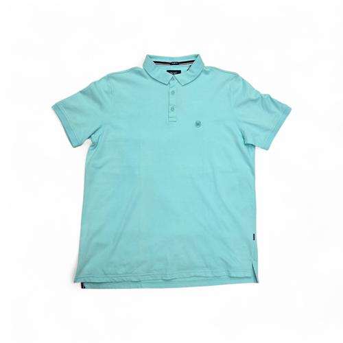 CAMISETA TALLA XL - RF - COD11 - STYLE BASIC  - CUELLO FRANCES BASIC - CELESTE AGUA (WATER SPOUT)