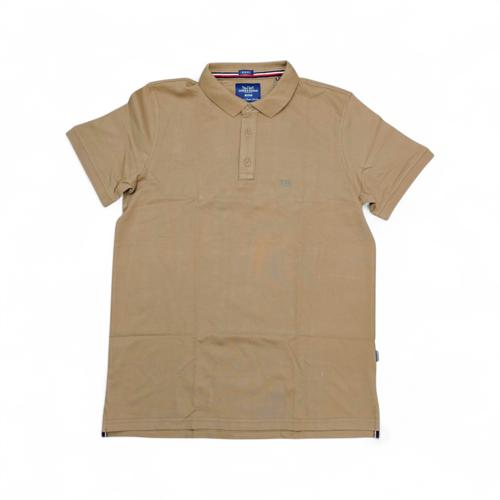 CAMISETA CON CUELLO TALLA 2XL - RF - COD11 - CLASSIC DEFAULT - CUELLO FRANCES - CAFE (CAMEL)