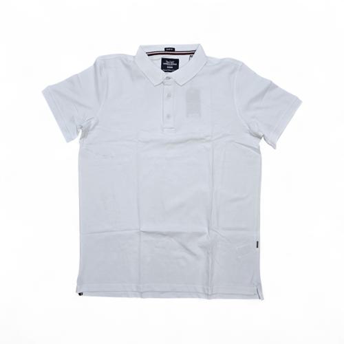 CAMISETA CON CUELLO TALLA L - RF - COD11 - CLASSIC DEFAULT - CUELLO FRANCES - BLANCO