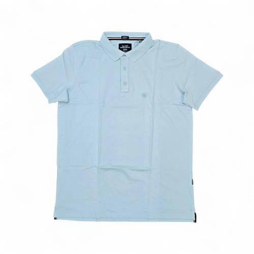 CAMISETA CON CUELLO TALLA 2XL - RF - COD11 - CLASSIC DEFAULT - CUELLO FRANCES - CELESTE CLARO (CIELO)