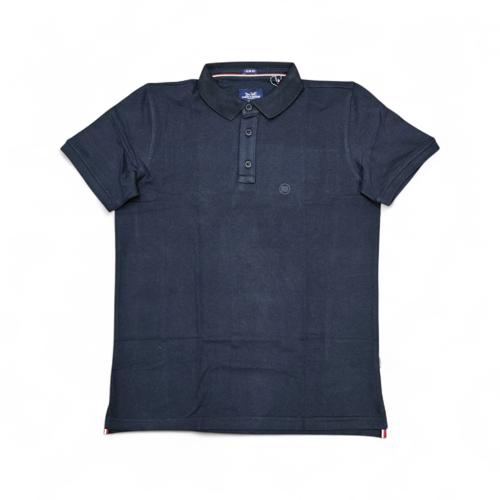 CAMISETA CON CUELLO TALLA 2XL - RF - COD11 - CLASSIC DEFAULT - CUELLO FRANCES - AZUL MARINO (AZUL)