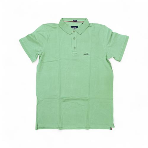CAMISETA CON CUELLO TALLA L - RF - COD11 - CLASSIC DEFAULT - CUELLO FRANCES - VERDE OLIVO