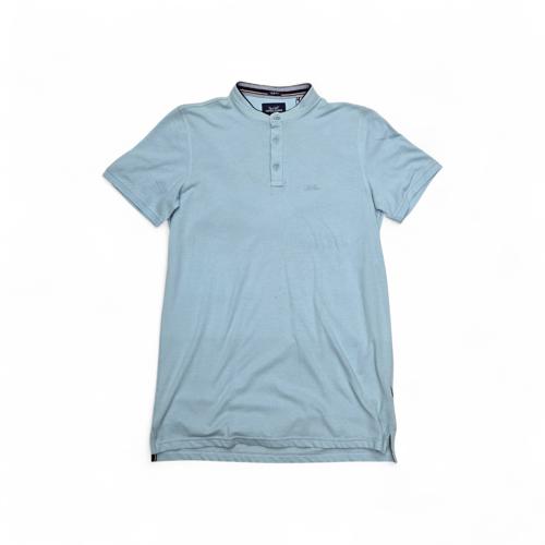 CAMISETA CON CUELLO TALLA M - COD11 - MAO/PCM500 - CELESTE MEDIO