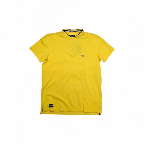 CAMISETA CON CUELLO TALLA S - COD11 - MAO/PCM509 - AMARILLO