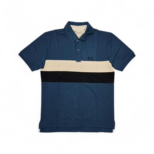 CAMISETA CON CUELLO TALLA 3XL - RF - COD31 - CLASSIC DEFAULT - CUELLO FRANCES - TURQUESA/NEGRO
