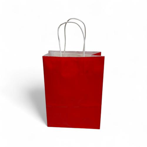FUNDA DE PAPEL - RG - COD01 - MED. 22 X 26.5 X 11 - BASIC - ROJO