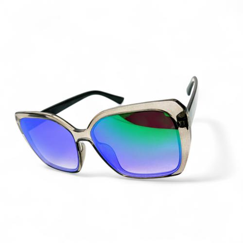 GAFAS - MD - COD86 - BIG LENS - BASIC UNISEX - GRIS / VERDE