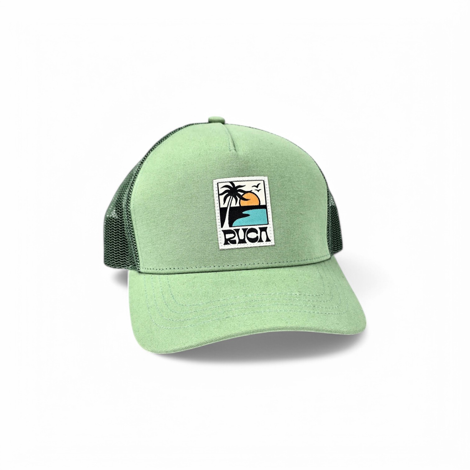 GORRA NORMAL - RV26 - VERDE LIMON  LOGO DE RVCA PLAYA